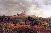 Oehme, Ernst Ferdinand Stolpen Castle Spain oil painting artist